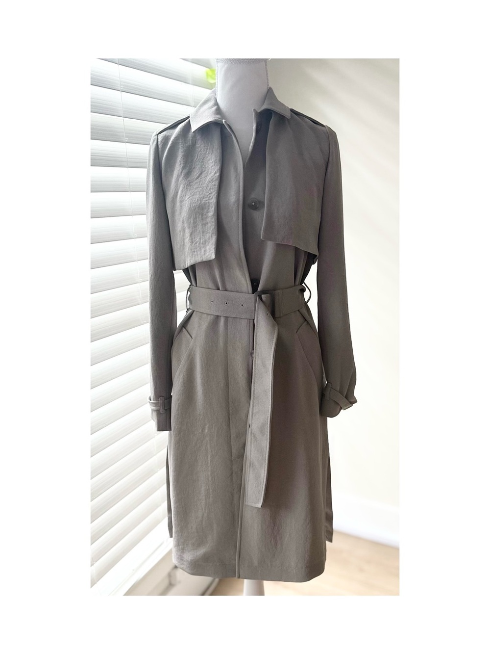 Wilfred Gray Trench Coat